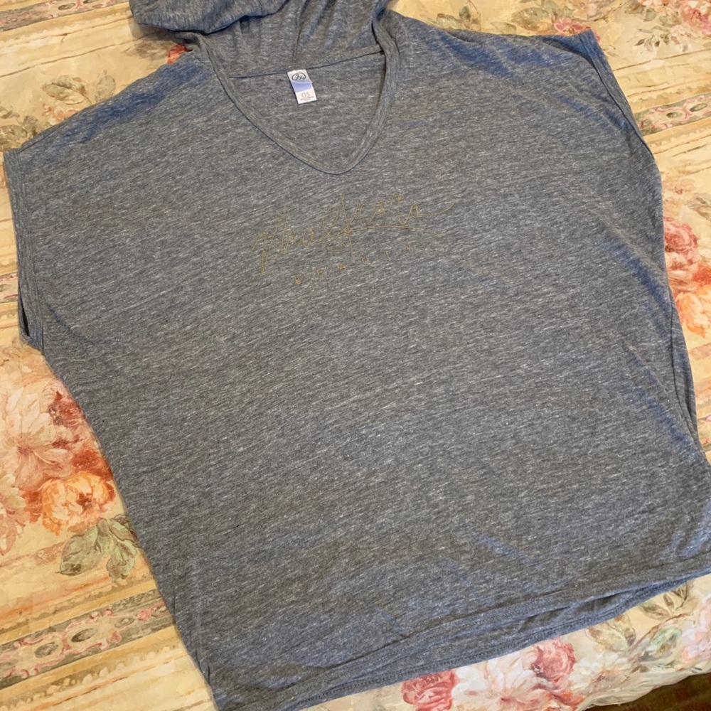 NEW Maskcara OS gray poncho shirt hoodie - Picture 2 of 7